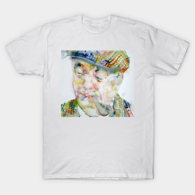 PABLO NERUDA - watercolor portrait.1 T-Shirt by lautir